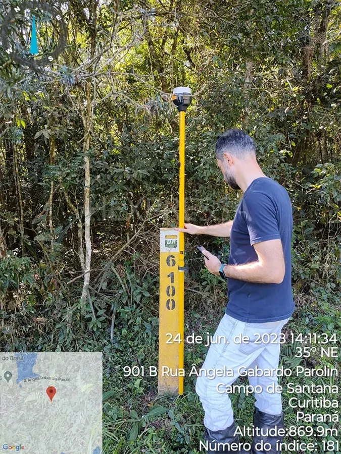 Levantamento com GPS
